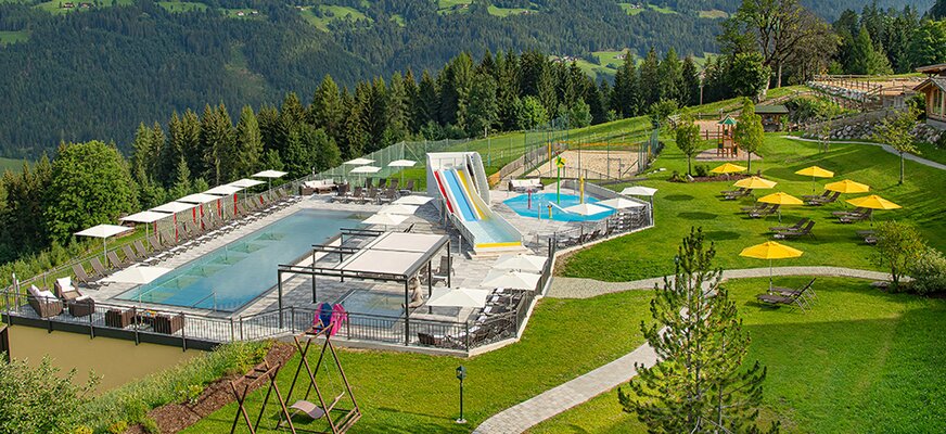 Aufnahme des Outdoor-Badeparadies