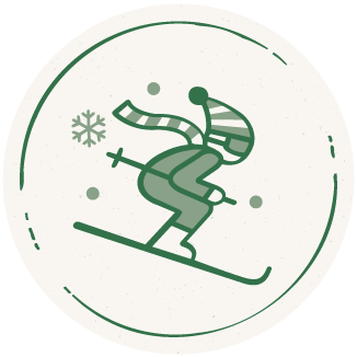 Skifahrer-Symbol