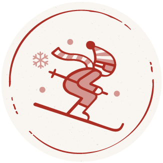 Skifahrer-Symbol