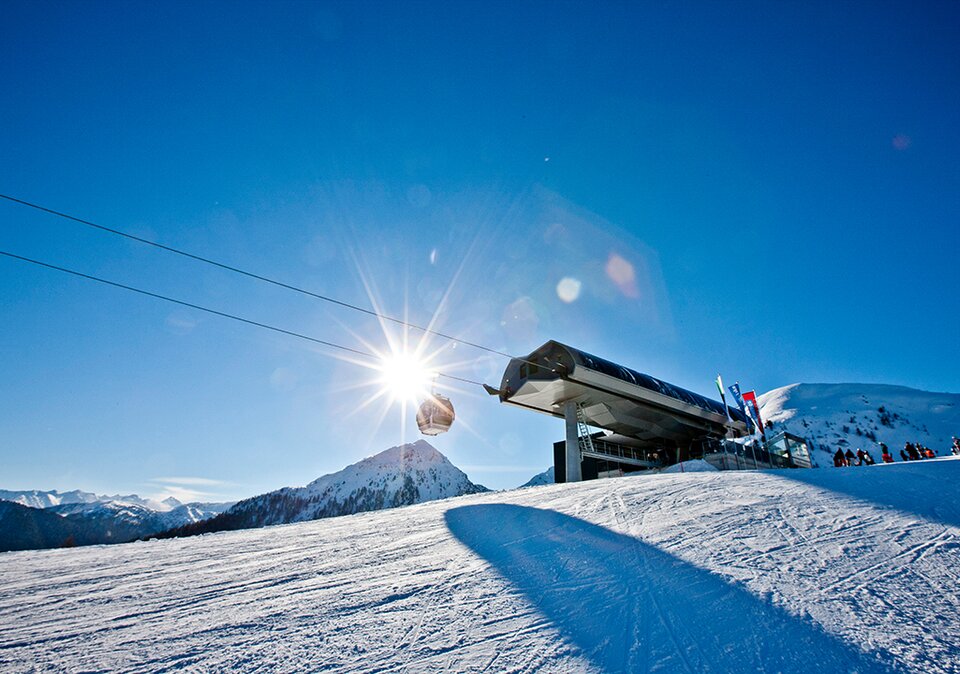 Gondelstation im Skigebiet Forstau/Fageralm